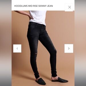 One Teaspoon Hoodlums Mid Rise Skinny Jeans